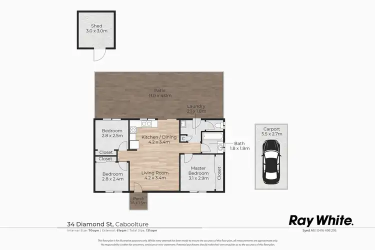 Floorplan of Homely house listing, 34 Diamond Street, Caboolture QLD 4510