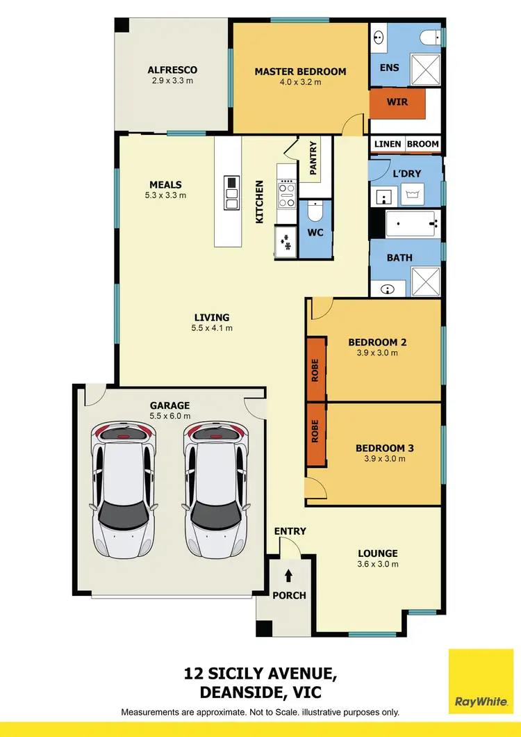 Floorplan of Homely house listing, 12 Sicily Avenue, Deanside VIC 3336