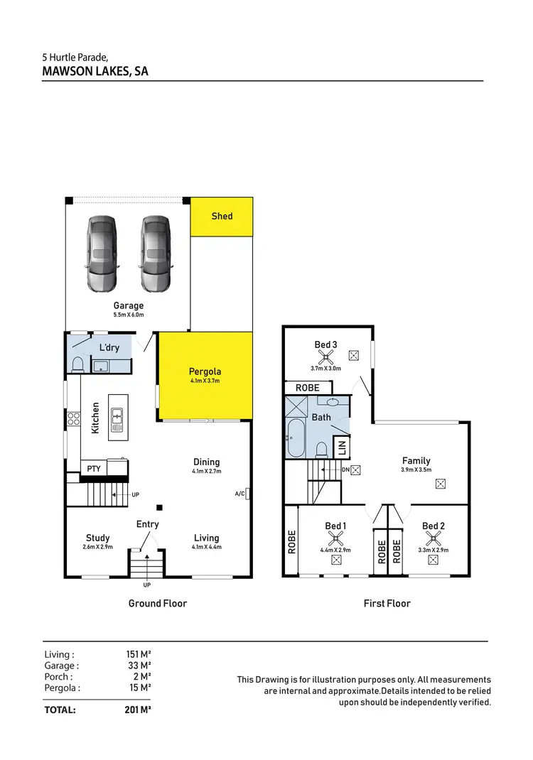 Floorplan of Homely house listing, 5 Hurtle Parade, Mawson Lakes SA 5095