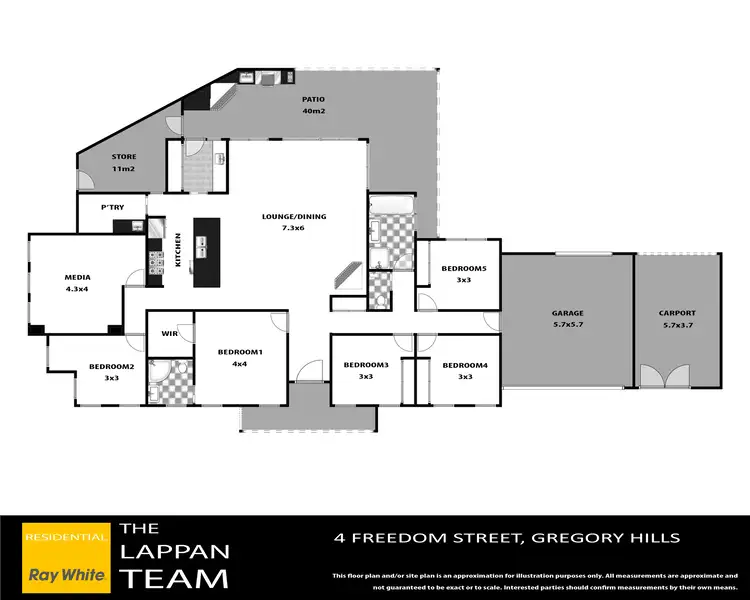 Floorplan of Homely house listing, 4 Freedom Street, Gregory Hills NSW 2557