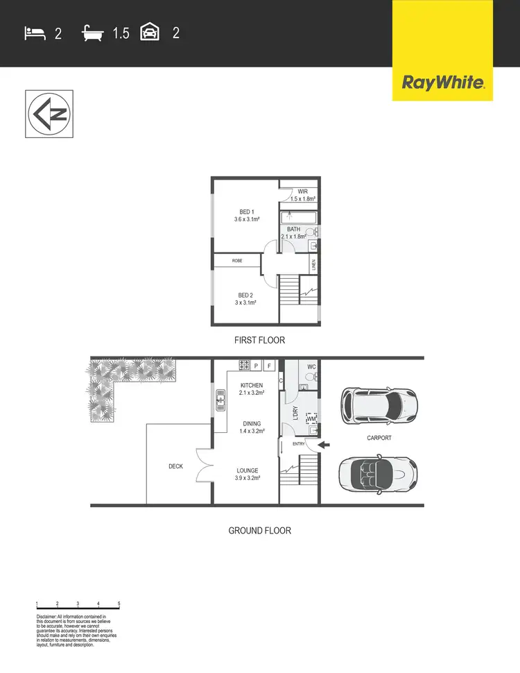 Floorplan of Homely townhouse listing, 1/12 Jalanga Crescent, Aranda ACT 2614
