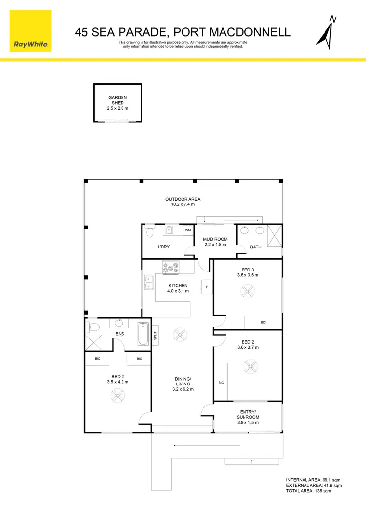 Floorplan of Homely house listing, 45 Sea Parade, Port Macdonnell SA 5291