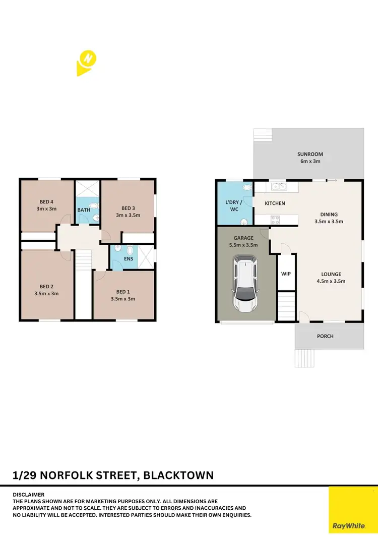 Floorplan of Homely townhouse listing, 1/29 Norfolk Street, Blacktown NSW 2148