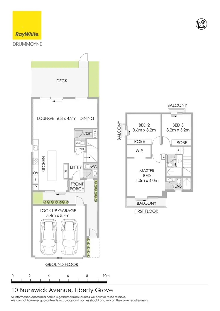 Floorplan of Homely townhouse listing, 10 Brunswick Avenue, Liberty Grove NSW 2138