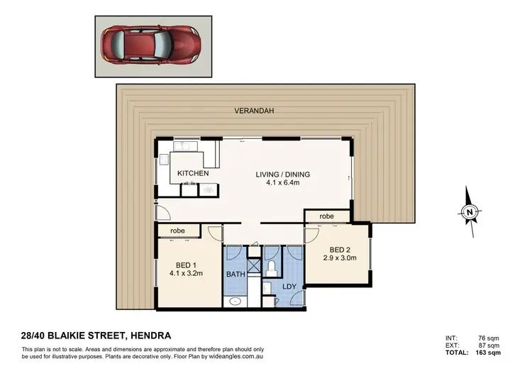 Floorplan of Homely townhouse listing, 28/40 Blaikie Street, Hendra QLD 4011