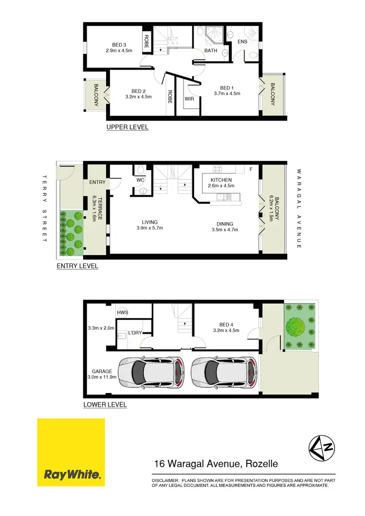 Floorplan of Homely house listing, 16 Waragal Avenue (Entry via Terry Street), Rozelle NSW 2039