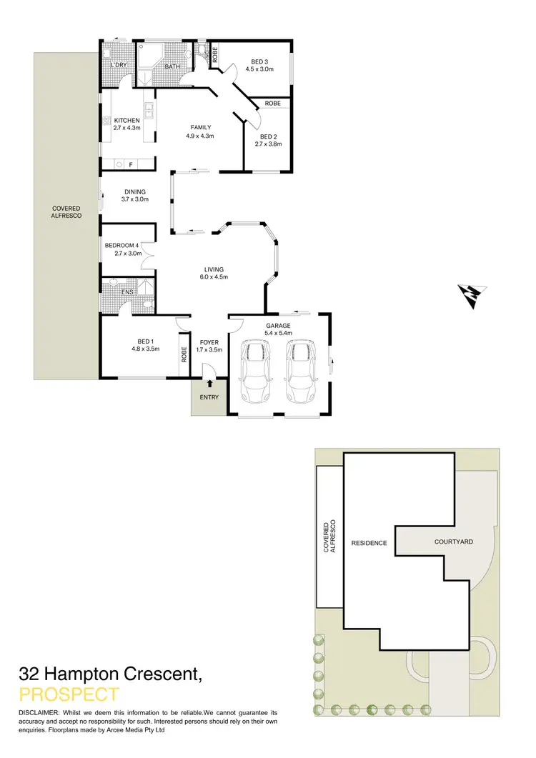 Floorplan of Homely house listing, 32 Hampton Crescent, Prospect NSW 2148