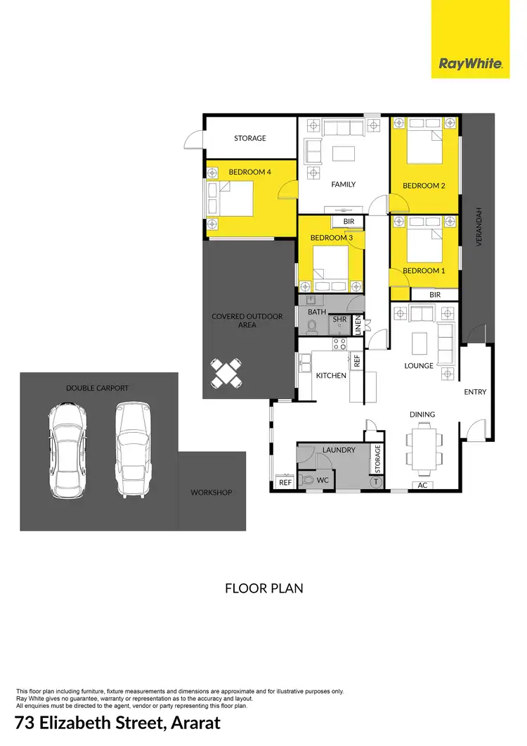 Floorplan of Homely house listing, 73 Elizabeth Street, Ararat VIC 3377
