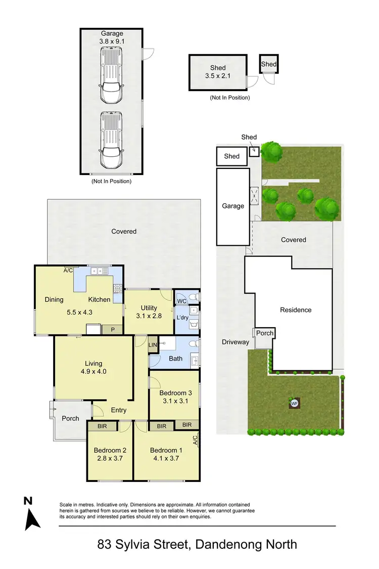 Floorplan of Homely house listing, 83 Sylvia Street, Dandenong North VIC 3175