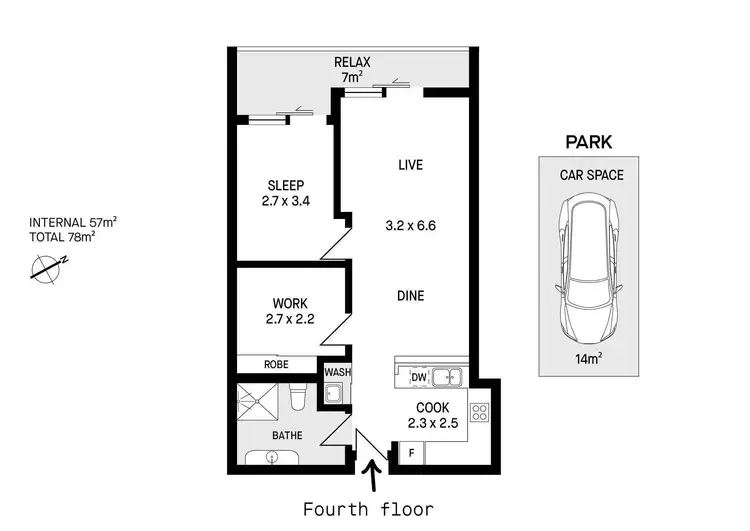 Floorplan of Homely apartment listing, 57/159 Princes Highway, St Peters NSW 2044