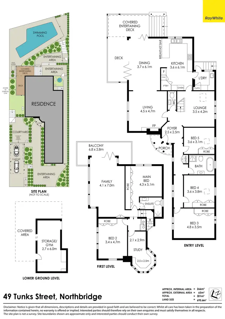 Floorplan of Homely house listing, 49 Tunks Street, Northbridge NSW 2063