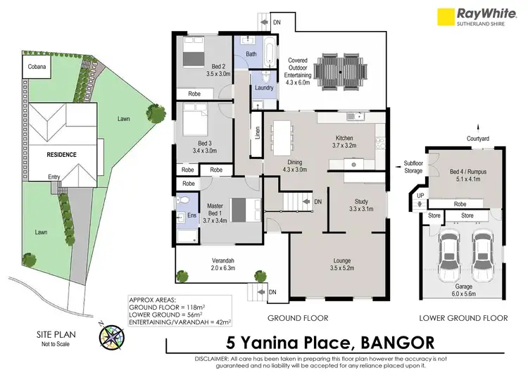 Floorplan of Homely house listing, 5 Yanina Place, Bangor NSW 2234