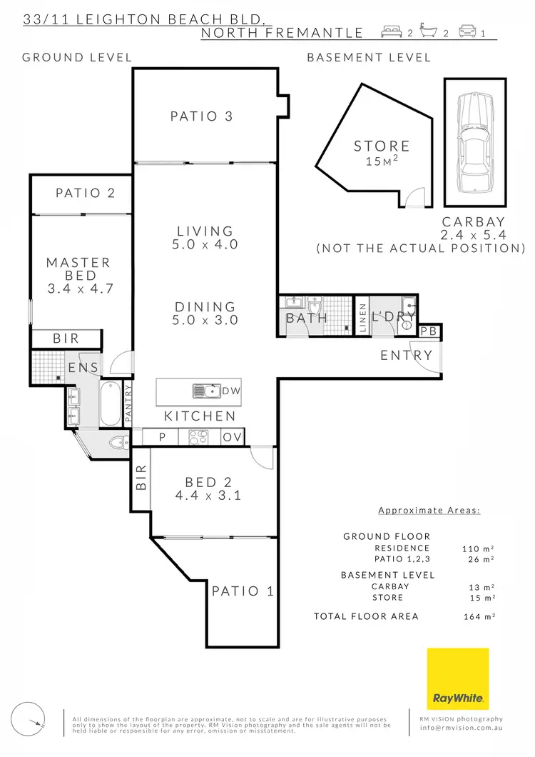 Floorplan of Homely apartment listing, 33/11 Leighton Beach Boulevard, North Fremantle WA 6159