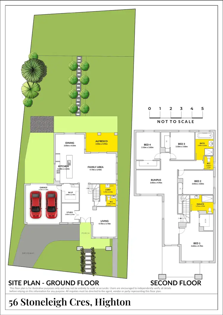 Floorplan of Homely house listing, 56 Stoneleigh Crescent, Highton VIC 3216