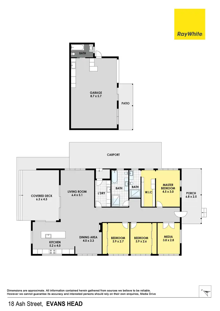 Floorplan of Homely house listing, 18 Ash Street, Evans Head NSW 2473