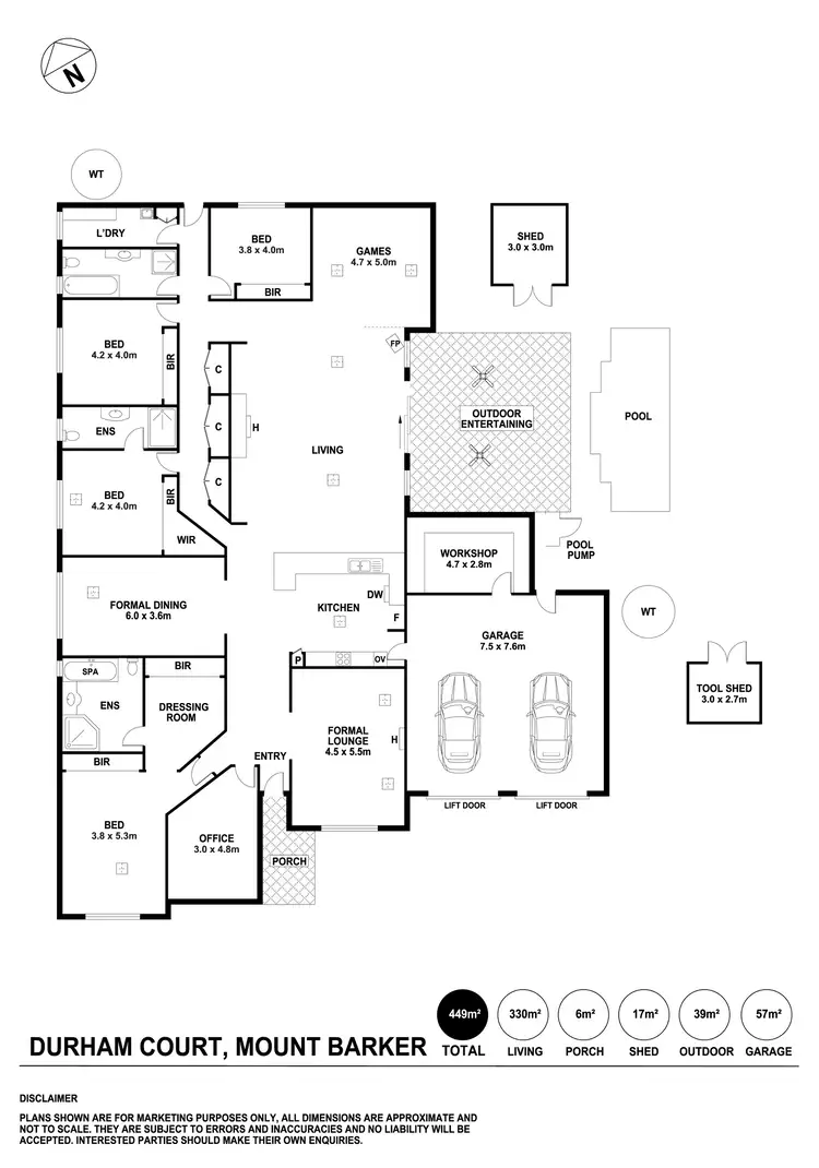 Floorplan of Homely house listing, 25 Durham Court, Mount Barker SA 5251