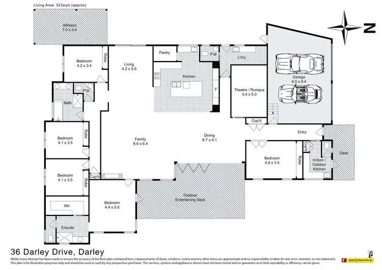 Floorplan of Homely house listing, 36 Darley Drive, Darley VIC 3340