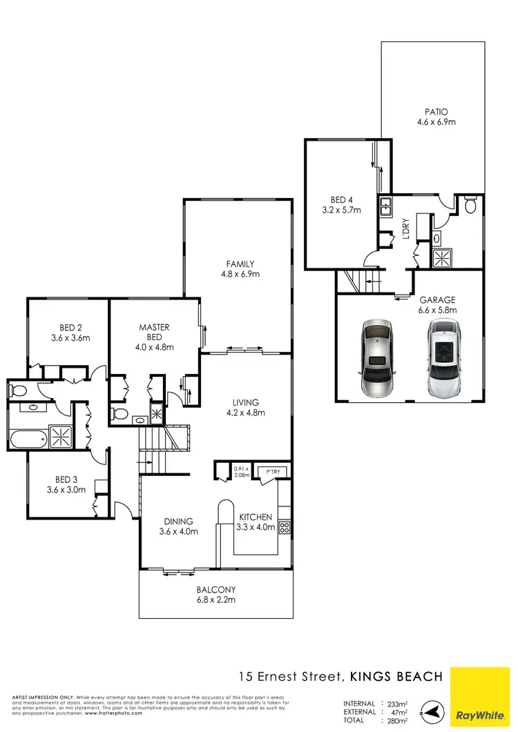 Floorplan of Homely house listing, 15 Ernest Street, Kings Beach QLD 4551