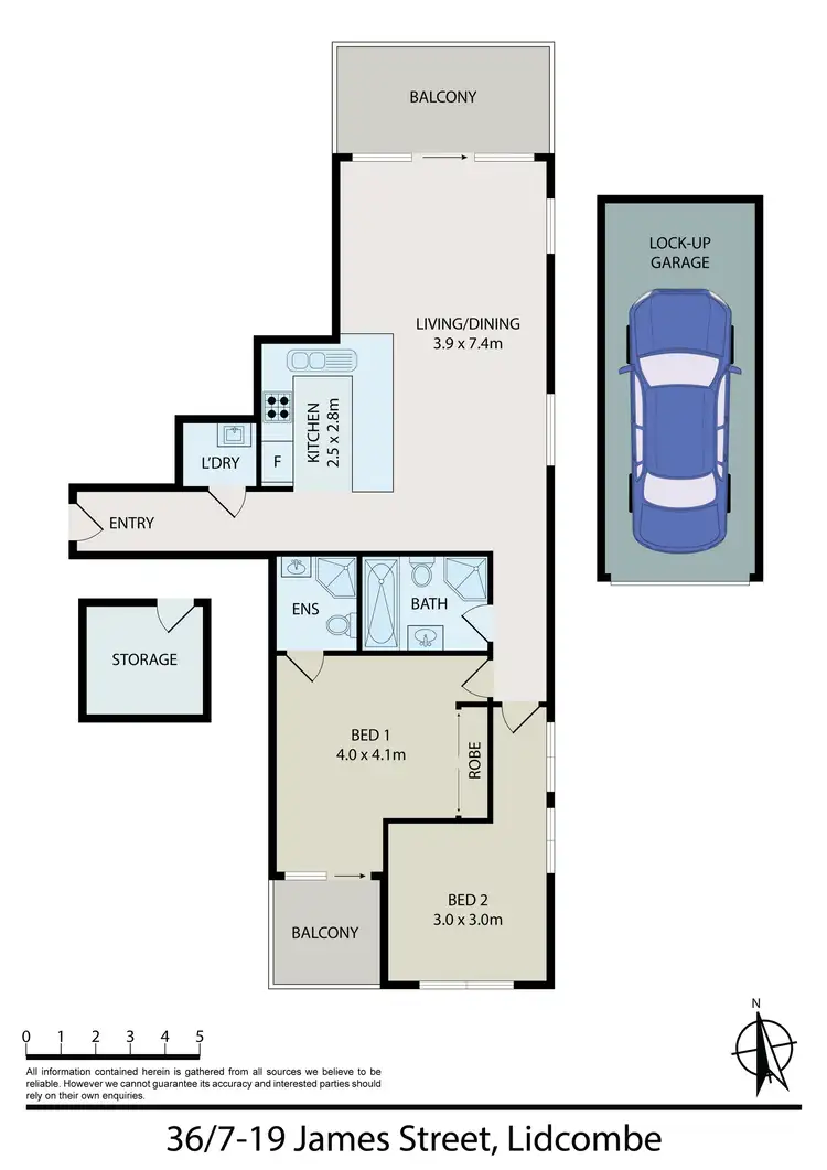 Floorplan of Homely apartment listing, 36/7-19 James Street, Lidcombe NSW 2141