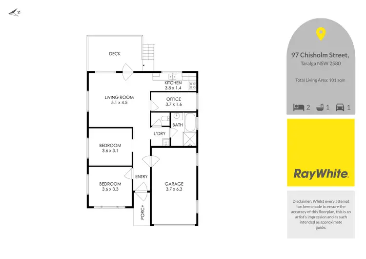 Floorplan of Homely house listing, 97 Chisholm Street, Taralga NSW 2580