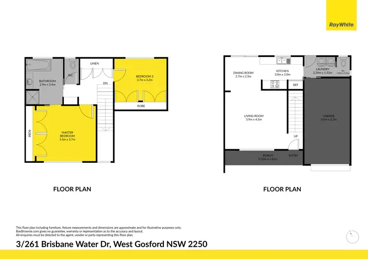 Floorplan of Homely townhouse listing, 3/261 Brisbane Water Drive, West Gosford NSW 2250