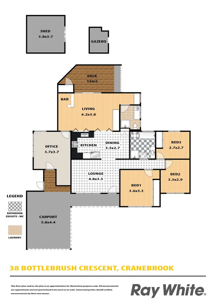 Floorplan of Homely house listing, 38 Bottlebrush Drive, Cranebrook NSW 2749