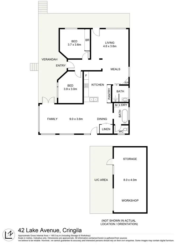 Floorplan of Homely house listing, 42 Lake Avenue, Cringila NSW 2502