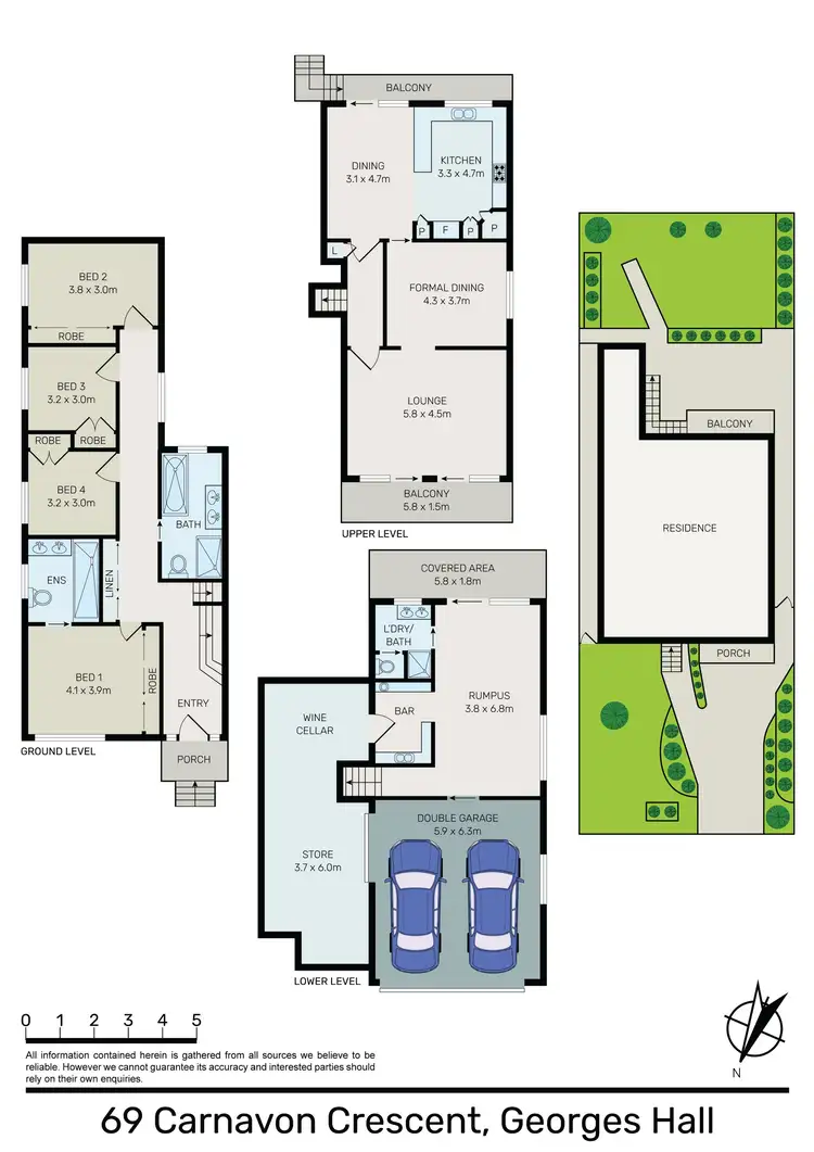 Floorplan of Homely house listing, 69 Carnavon Crescent, Georges Hall NSW 2198