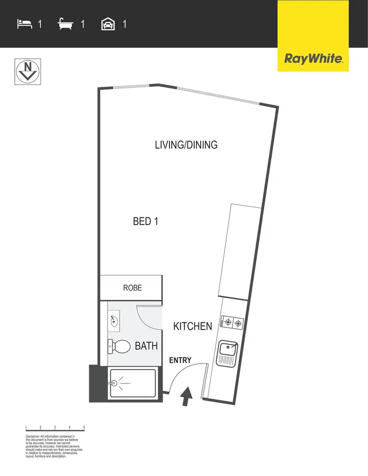 Floorplan of Homely apartment listing, 11/101 Hennessy Street, Belconnen ACT 2617
