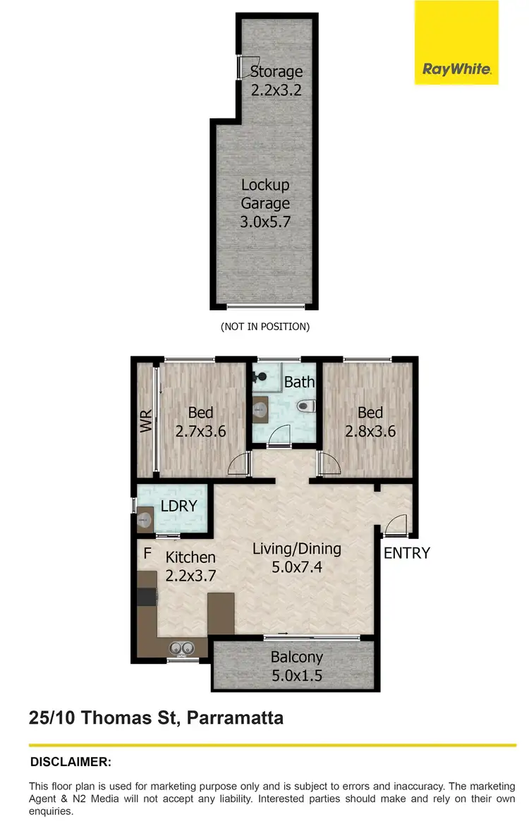 Floorplan of Homely unit listing, 25/10-12 Thomas Street, Parramatta NSW 2150
