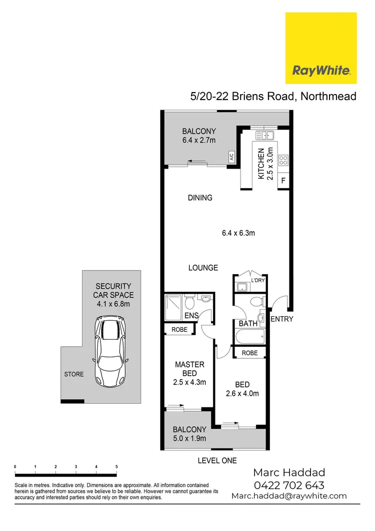Floorplan of Homely unit listing, 5/20-22 Briens Road, Northmead NSW 2152