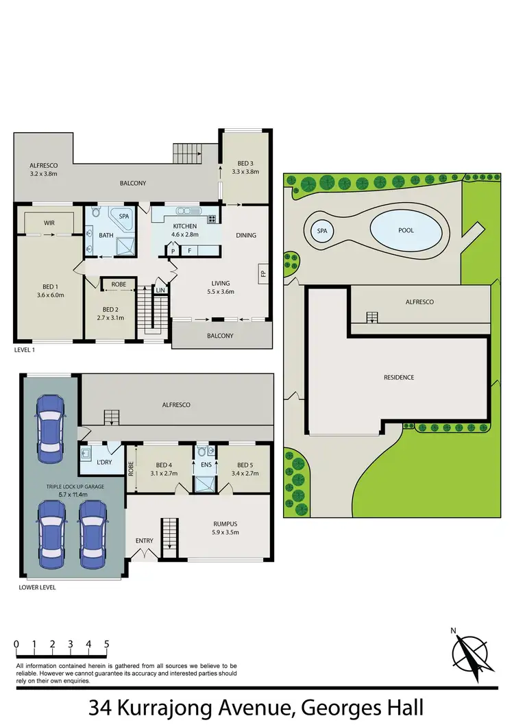 Floorplan of Homely house listing, 34 Kurrajong Avenue, Georges Hall NSW 2198