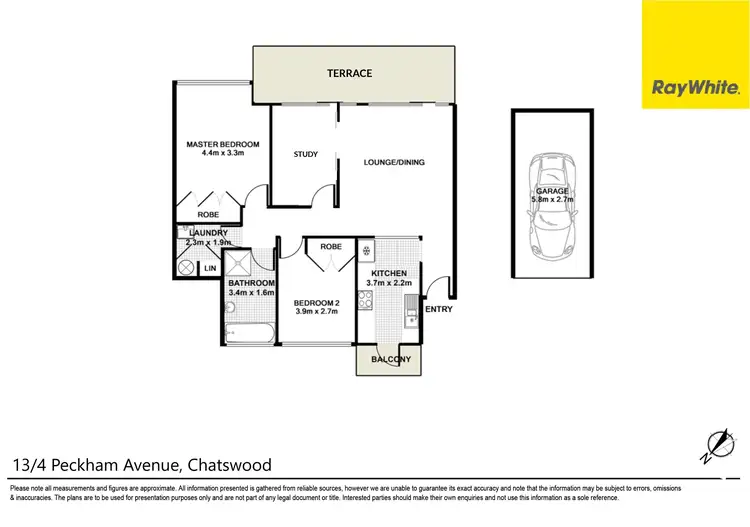 Floorplan of Homely unit listing, 13/4 Peckham Avenue, Chatswood NSW 2067