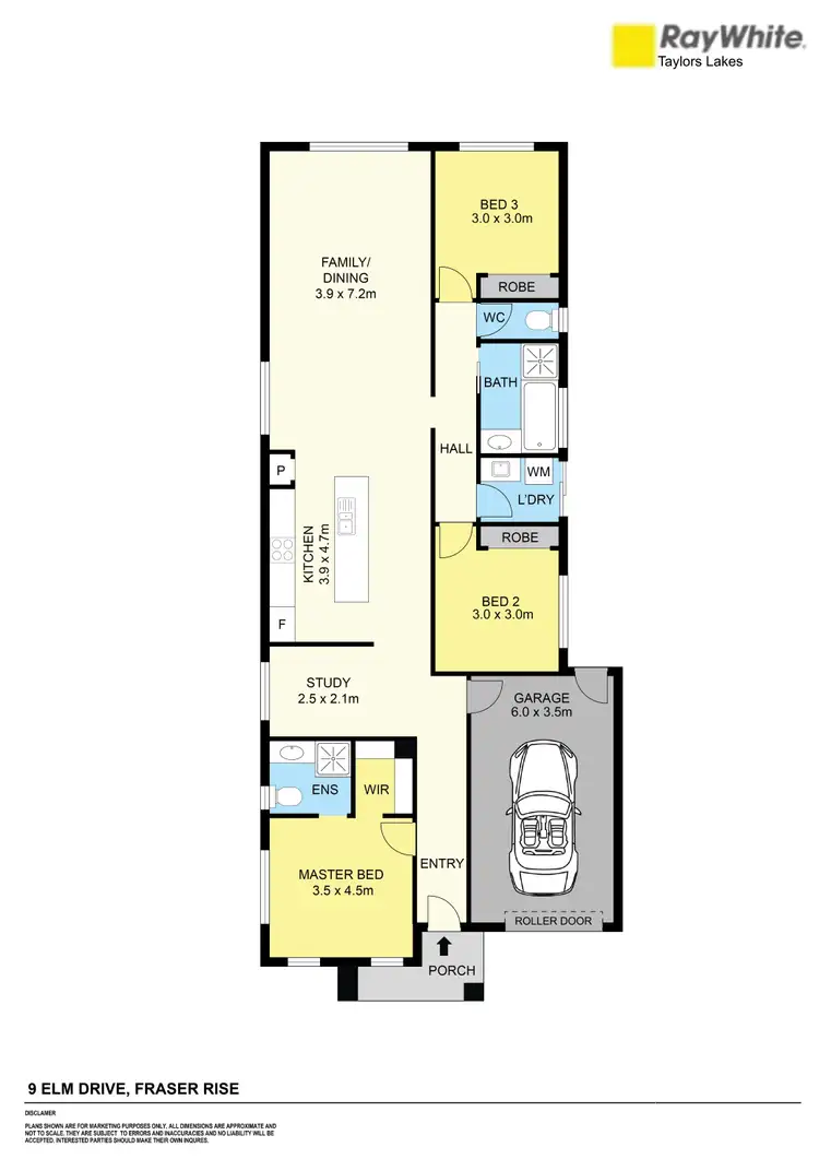 Floorplan of Homely house listing, 9 Elm Drive, Fraser Rise VIC 3336