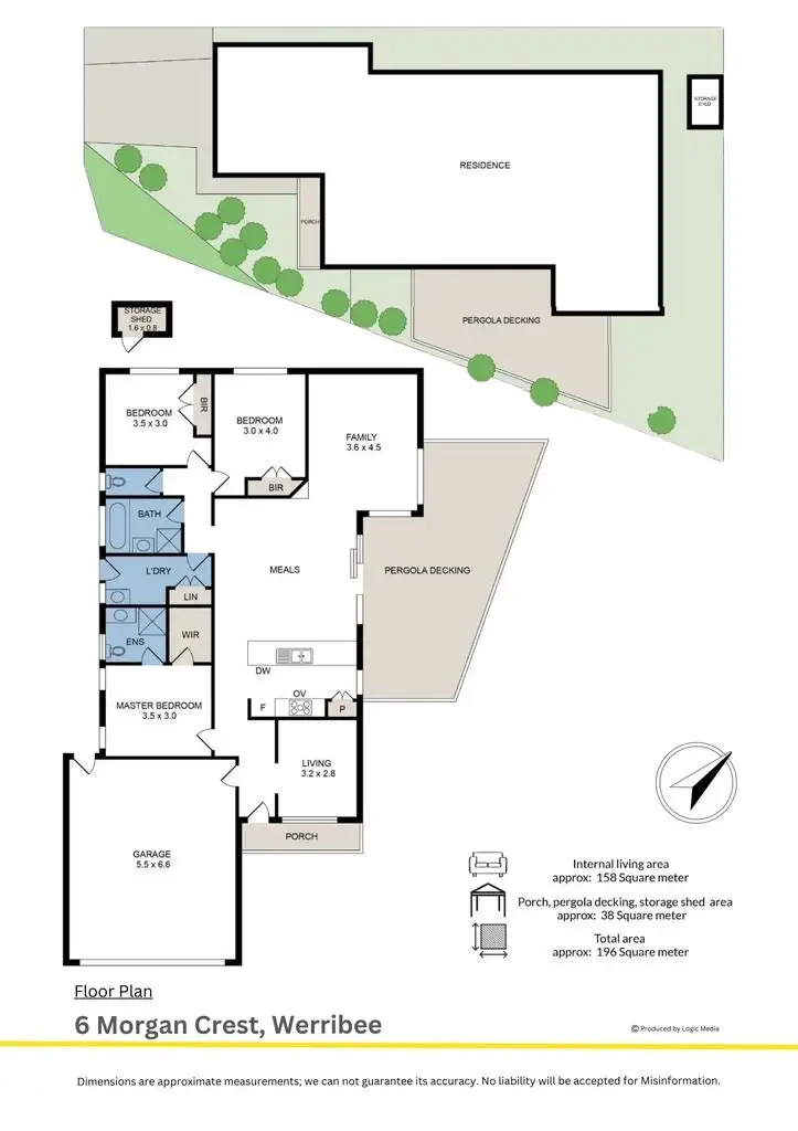 Floorplan of Homely house listing, 6 Morgan Crescent, Werribee VIC 3030