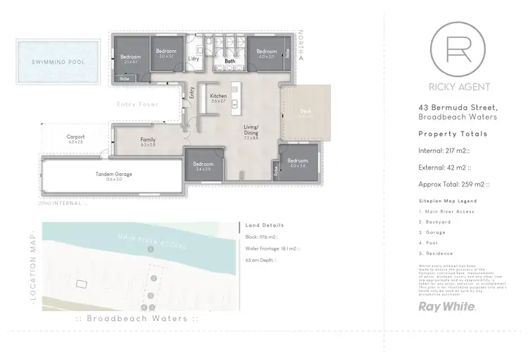 Floorplan of Homely house listing, 43 Bermuda Street, Broadbeach Waters QLD 4218