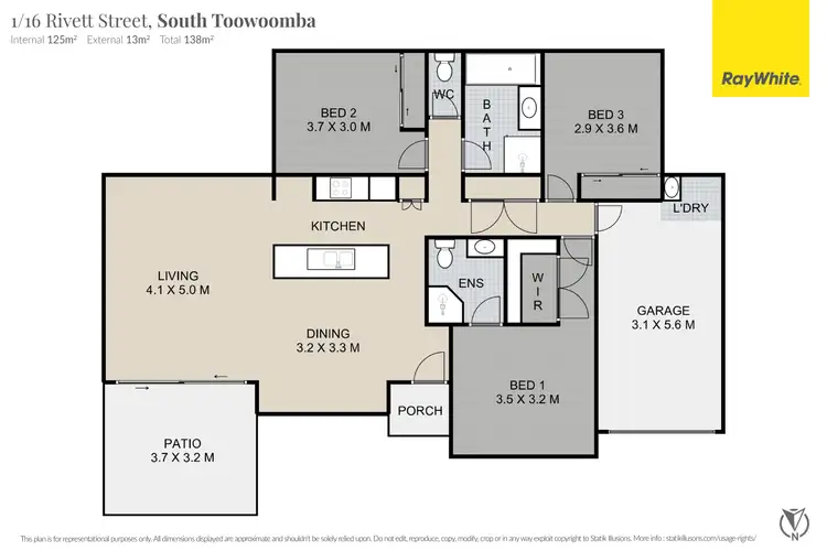 Floorplan of Homely unit listing, 1/16 Rivett Street, South Toowoomba QLD 4350