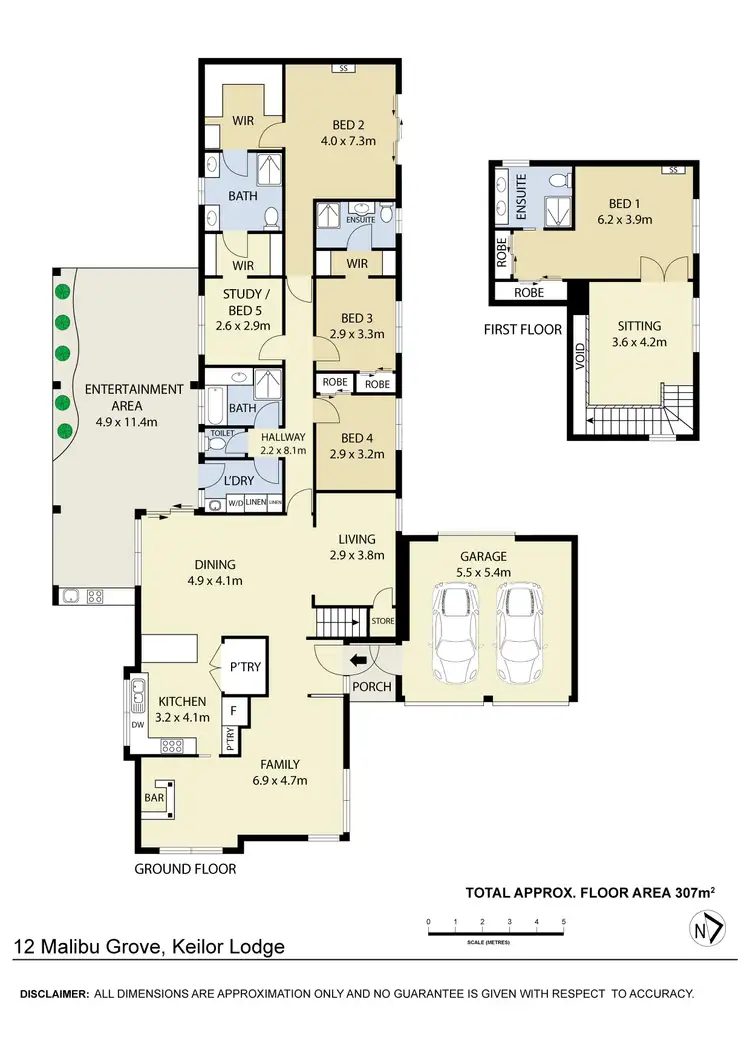 Floorplan of Homely house listing, 12 Malibu Grove, Taylors Lakes VIC 3038