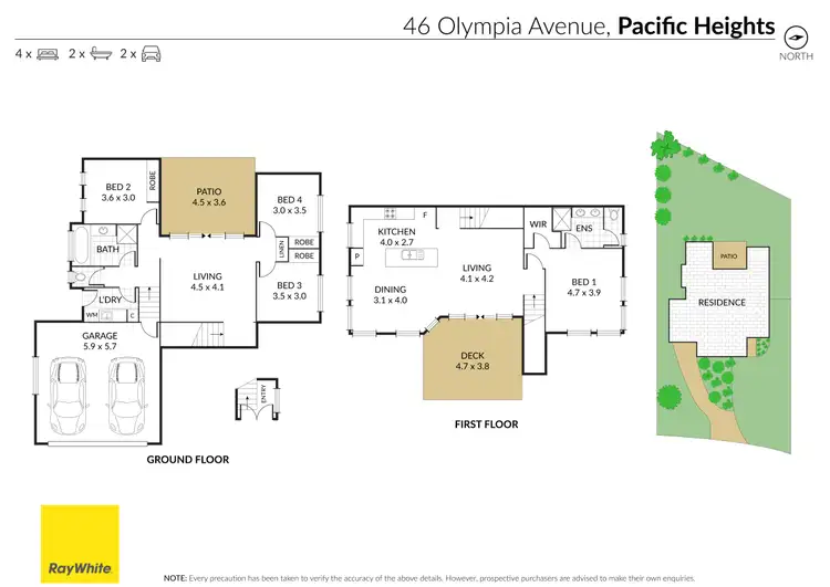 Floorplan of Homely house listing, 46 Olympia Avenue, Pacific Heights QLD 4703