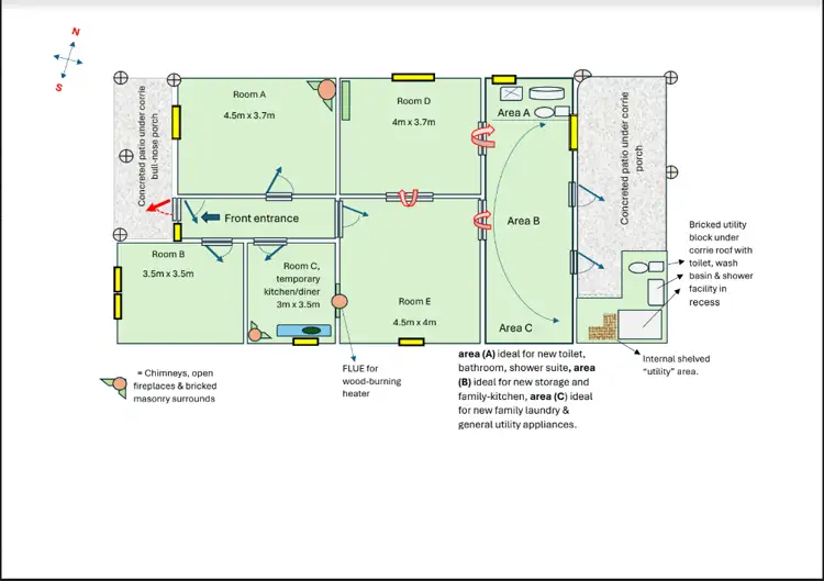 Floorplan of Homely house listing, 4 Railway Terrace, Mount Bryan SA 5418