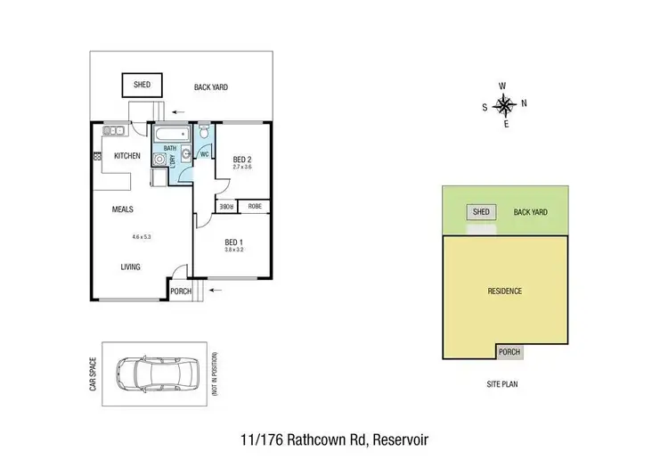 Floorplan of Homely unit listing, 11/176 Rathcown Road, Reservoir VIC 3073