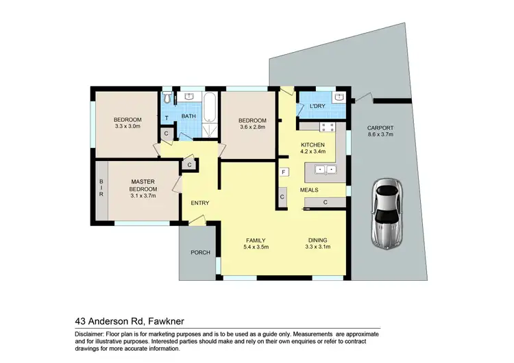 Floorplan of Homely house listing, 43 Anderson Road, Fawkner VIC 3060