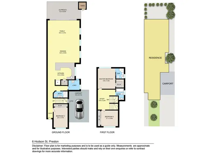 Floorplan of Homely house listing, 6 Hodson Street, Preston VIC 3072