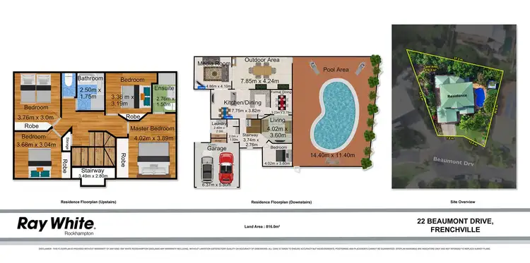 Floorplan of Homely house listing, 22 Beaumont Drive, Frenchville QLD 4701