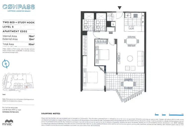 Floorplan of Homely apartment listing, 502/7 Cattalini Lane, North Fremantle WA 6159