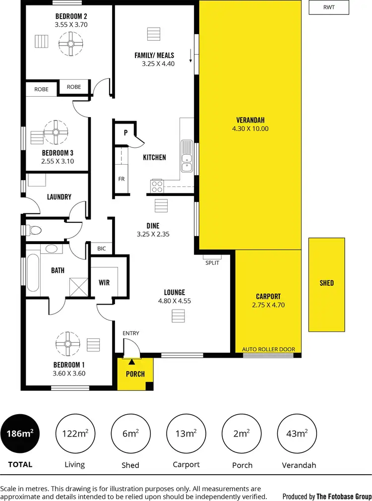 Floorplan of Homely house listing, 34 Caroline Drive, Paralowie SA 5108