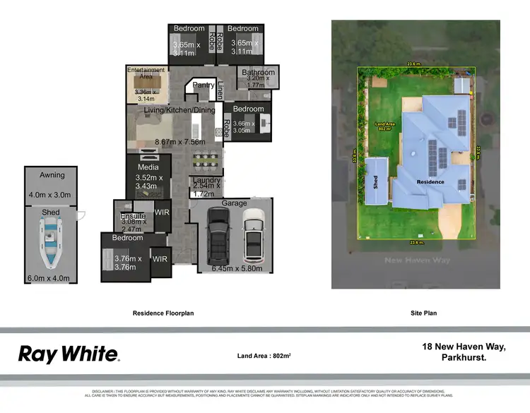 Floorplan of Homely house listing, 18 New Haven Way, Parkhurst QLD 4702