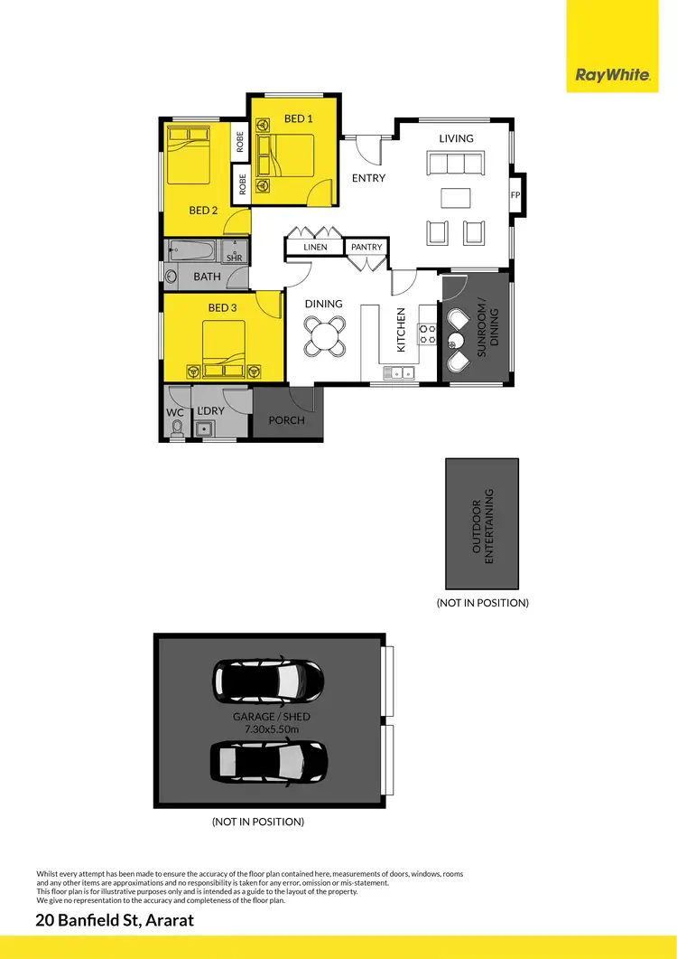 Floorplan of Homely house listing, 20 Banfield Street, Ararat VIC 3377