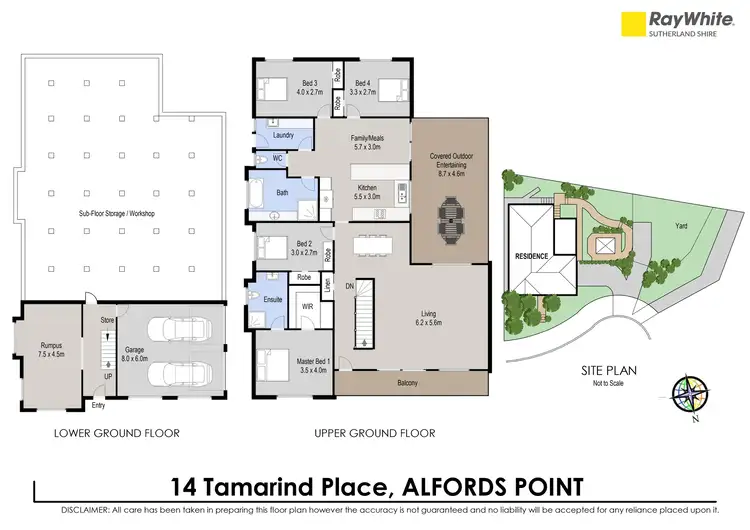 Floorplan of Homely house listing, 14 Tamarind Place, Alfords Point NSW 2234