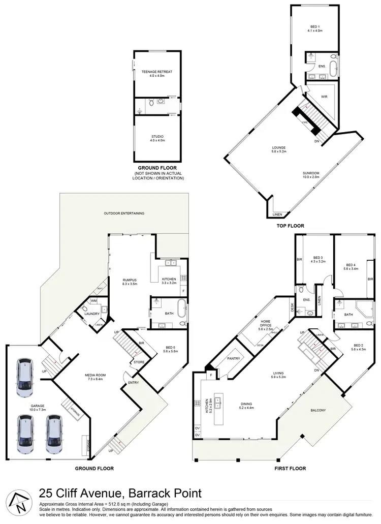 Floorplan of Homely house listing, 25 Cliff Avenue, Barrack Point NSW 2528